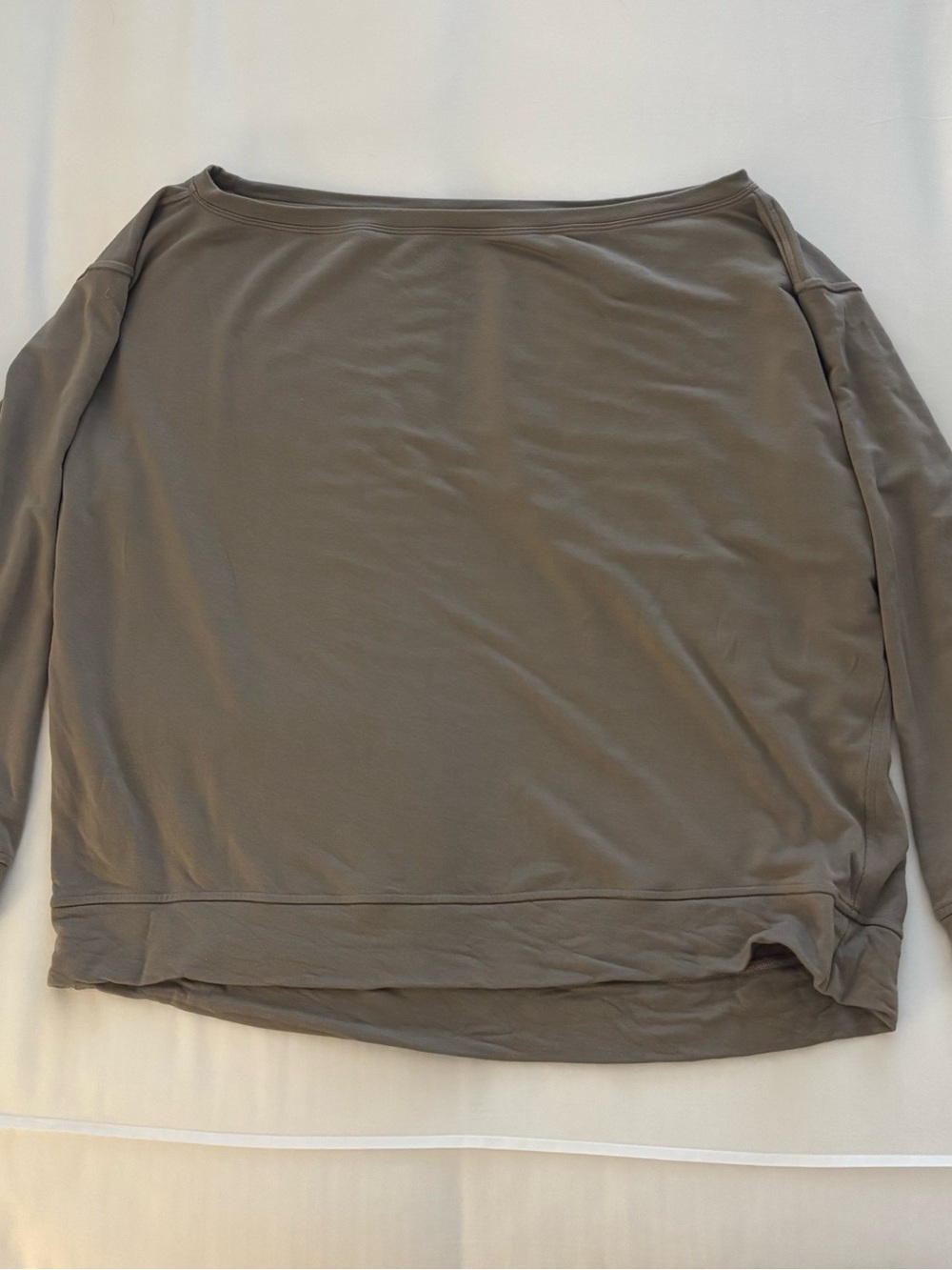 lululemon athletica Relaxed Off-Shoulder Long Sleeve Top - Taupe